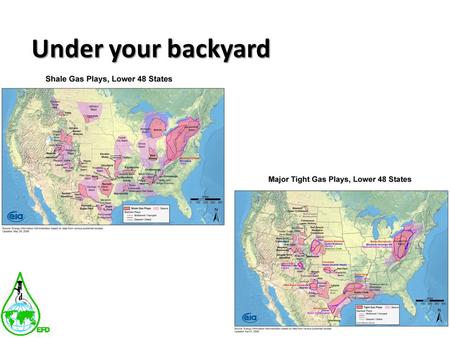 Under your backyard. TerraPlatforms L.L.C. From the Past (multiple wells at multiple sites)