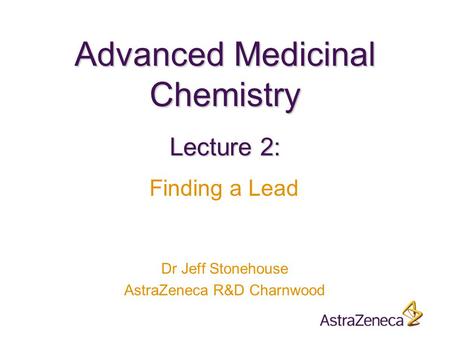 Advanced Medicinal Chemistry