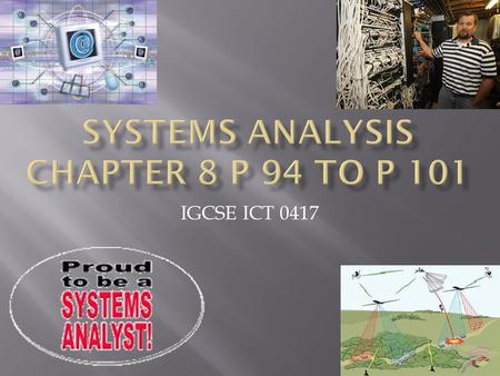 Systems Analysis Chapter 8 P 94 to P 101