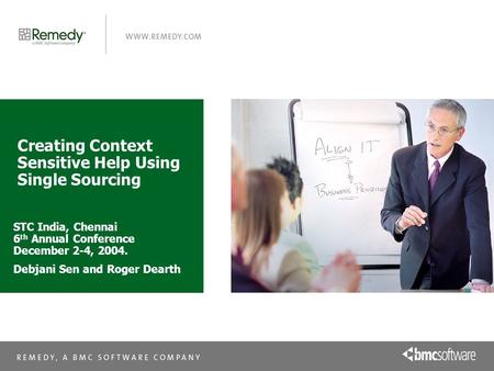 Creating Context Sensitive Help Using Single Sourcing