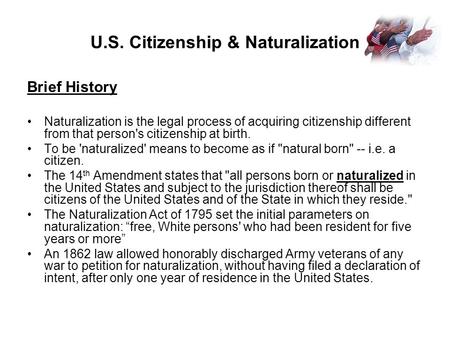 U.S. Citizenship & Naturalization