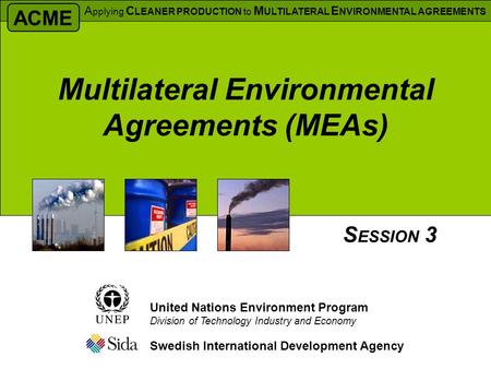 Multilateral Environmental Agreements (MEAs)