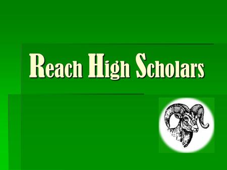 R each H igh S cholars. Tonight’s Program  Ethan Shapiro, Director of the Phillips Exeter Academy Summer School  Followed by: Discussion of Summer Enrichment.