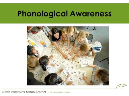 Phonological Awareness. Reading Comprehension Reading 44 Oral Language Development Our Turn to Talk Phonological Awareness Firm Foundations Writing Development.