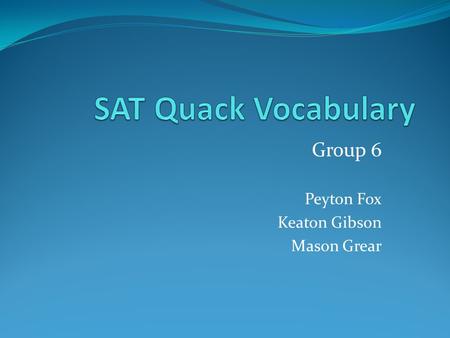 Group 6 Peyton Fox Keaton Gibson Mason Grear. Foible Part of speech: Noun Definition: A weakness, flaw, or shortcoming in character. Synonym: Frailty.