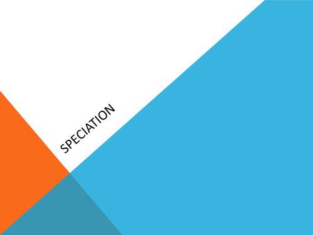 SPECIATION. MICROEVOLUTION Microevolution is the change in allele frequencies within a population over a few generations Insects that carry the allele.