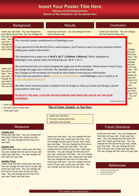 Insert Your Poster Title Here Names of the Researchers Names of the Institution can be placed here Background Measures References Objectives This research.