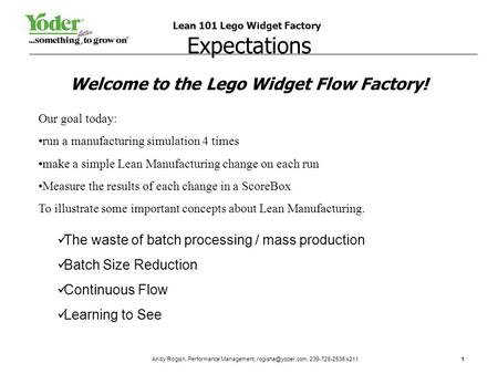 Welcome to the Lego Widget Flow Factory!