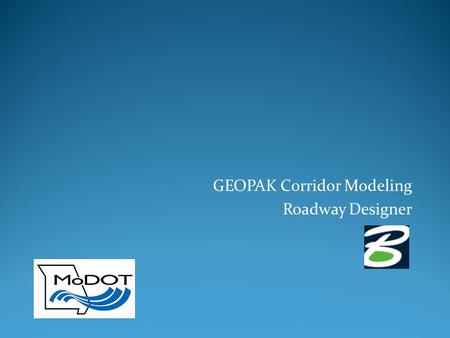 GEOPAK Corridor Modeling