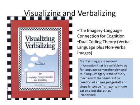 Visualizing and Verbalizing