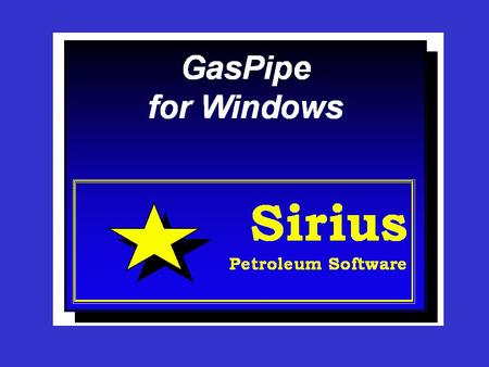 GasPipe GasPipe is an easy to use package used for generating IPR curves for all nodes and components in a gas gathering system. The network consists.