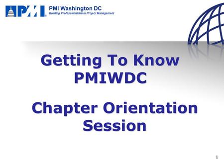 Chapter Orientation Session