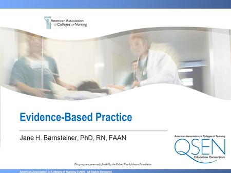 Evidence-Based Practice