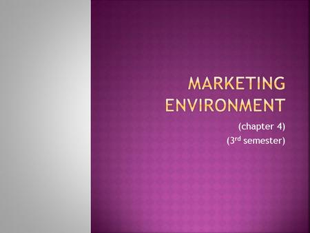 Marketing Environment