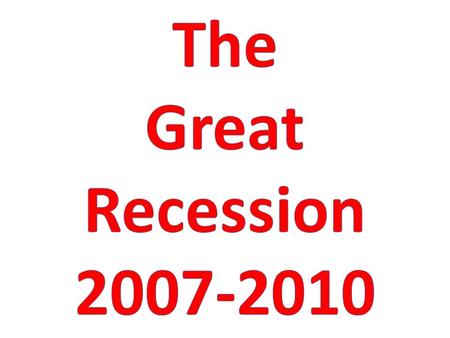 In December of 2007, approximately 7.5 million Americans were unemployed. Today, three years later, that number stands at 14.9 million.