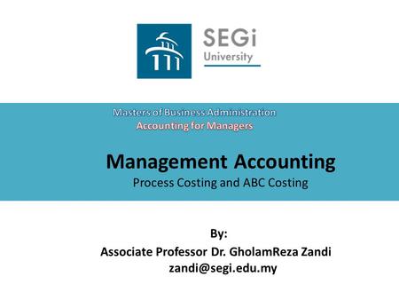 Management Accounting