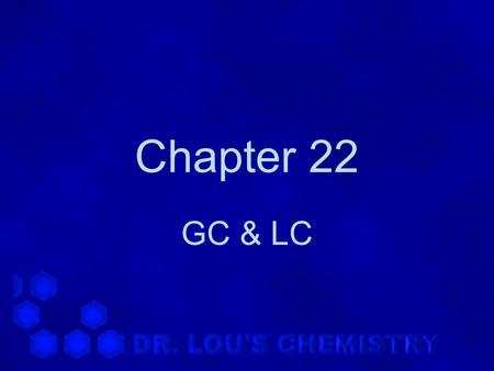 Chapter 22 GC & LC. 22.1 Gas Chromatography -1 1.Schematic diagram.