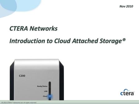 Introduction to Cloud Attached Storage®