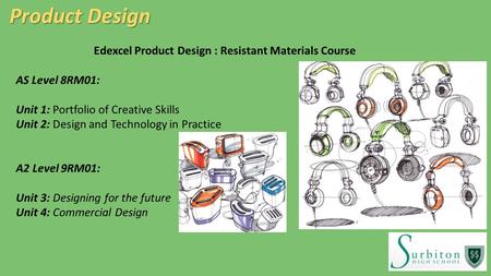 Edexcel Product Design : Resistant Materials Course