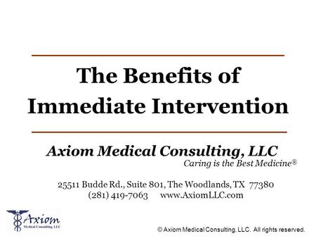 Axiom Medical Consulting, LLC