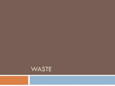 WASTE. Dirty Jobs  Land Fill Fresh Kills Landfill  Located in New York, New York  Last landfill in New York City, covering over 3,000 acres.