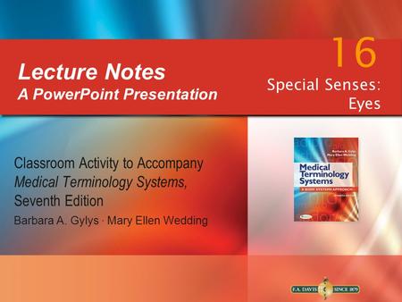 Lecture Notes A PowerPoint Presentation