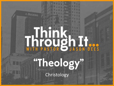 Christology. Soteriology- Study of Salvation Who is Jesus?