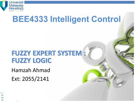 BEE4333 Intelligent Control