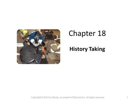 Chapter 18 History Taking