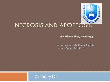 Necrosis and apoptosis