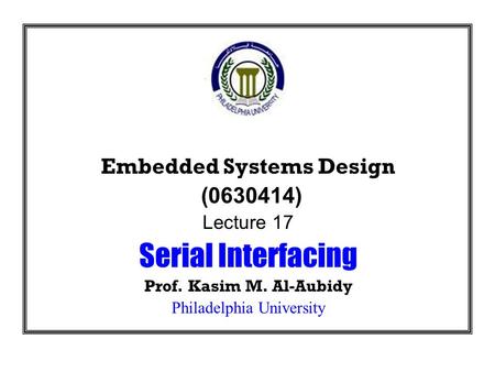 Embedded Systems Design