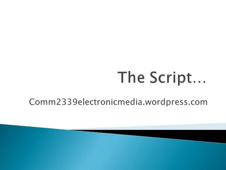 Comm2339electronicmedia.wordpress.com.  Your title Page. ◦ This is the first thing that the reader will see and will ultimately determine whether or.