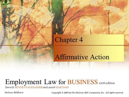 Employment Law for BUSINESS sixth edition