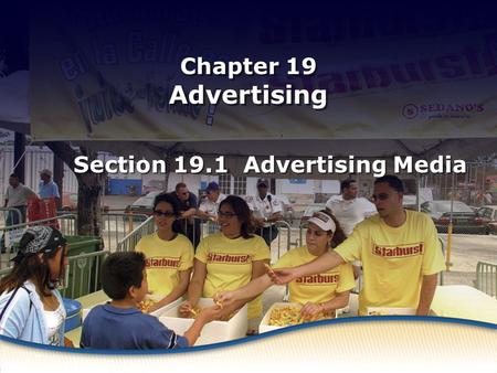 Section 19.1 Advertising Media