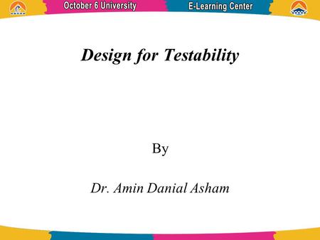 Design for Testability