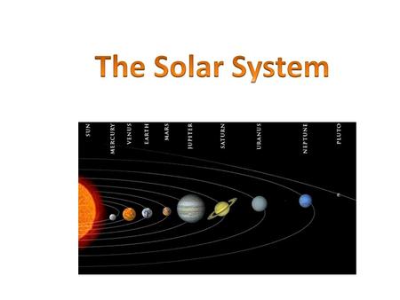 The Solar System.