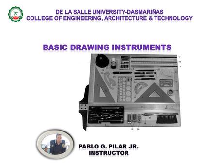 Drawing Pencils are a basic requirement of any graphics course. You need a number ranging from 2B to 2H. These letters refer to the hardness of the pencil.