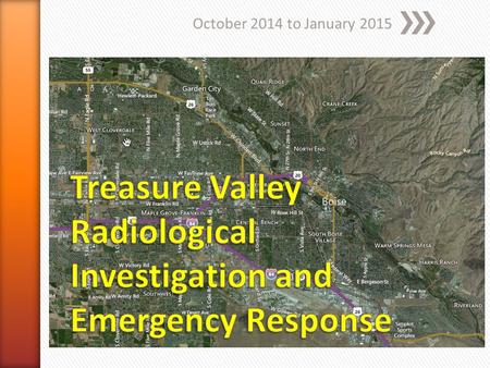 October 2014 to January 2015. » One Individual (RP) in One Boise Apartment » Manipulating/Modifying commercially available Radioactive Products » One.