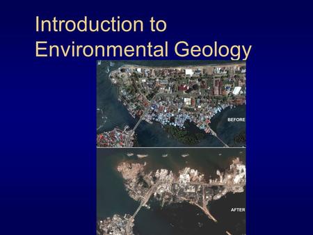 Introduction to Environmental Geology