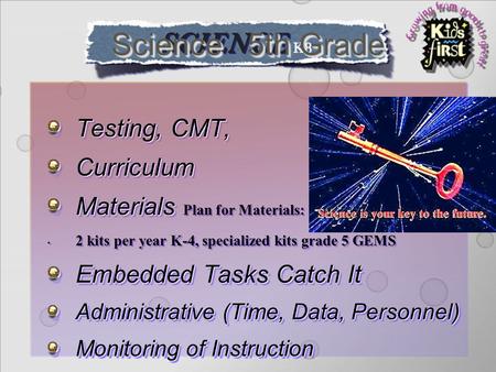 Science 5th Grade Testing, CMT, Curriculum