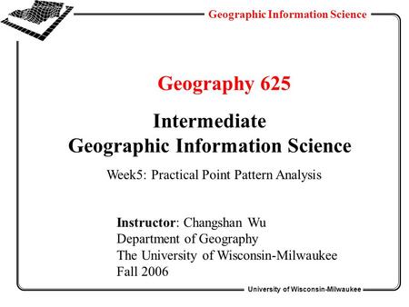 Geographic Information Science