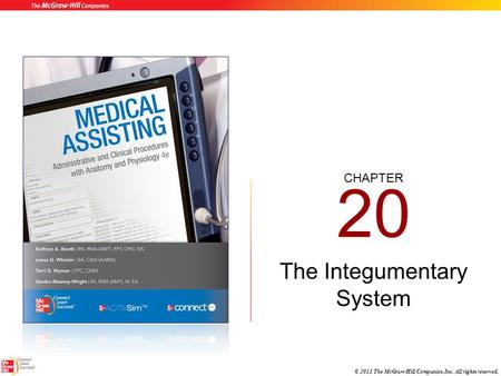 CHAPTER © 2011 The McGraw-Hill Companies, Inc. All rights reserved. 20 The Integumentary System.