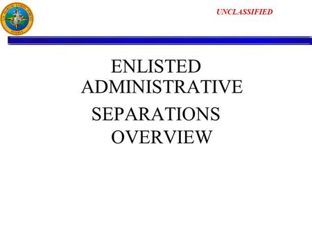 ENLISTED ADMINISTRATIVE