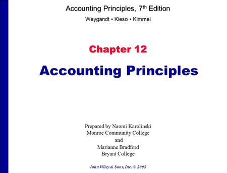 Accounting Principles