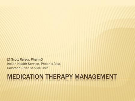 Medication Therapy Management