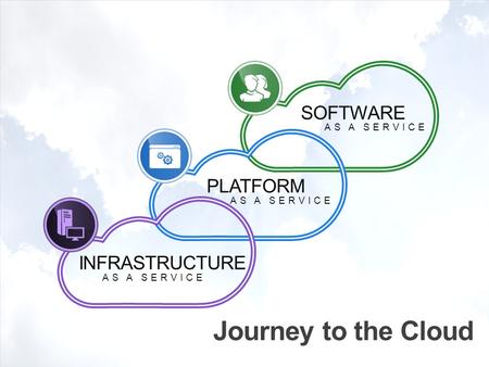 SOFTWARE AS A SERVICE PLATFORM AS A SERVICE INFRASTRUCTURE AS A SERVICE.