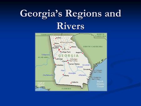 Georgia’s Regions and Rivers