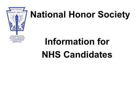 National Honor Society