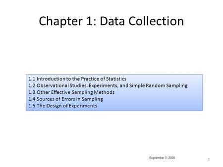 Chapter 1: Data Collection