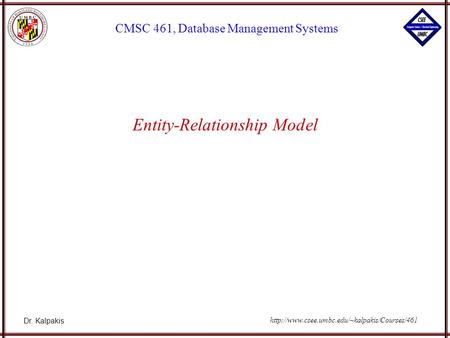 Entity-Relationship Model